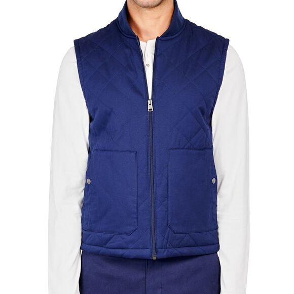 NWT Construct Navy Blue Vest Men Size Medium - Picture 1 of 13